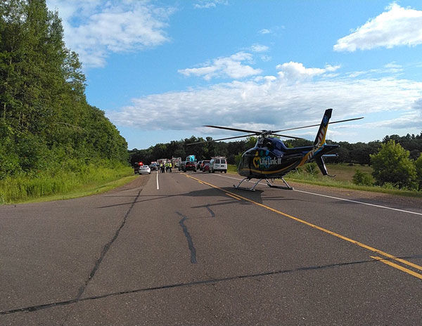 Crash car fire St. Croix Falls